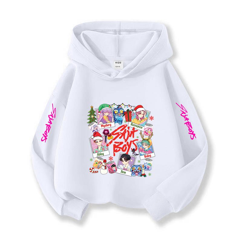 Kpop Christmas Casual Children's Hoodie Halloween Korean Fashion Comfortable Sweatshirt Children's Gift Girls Autumn Winter Set