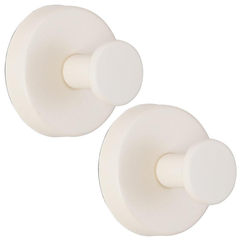 2/4Pcs Reusable Wall Mount Stainless Steel Suction Cup Hooks Waterproof Hangers for Home Office Bathroom