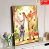 Disney DIY Pearl Painting Zootopia Partner Interaction Decorative Painting Creative Ornaments Friends Gifts Desktop Furnishings Home Decoration