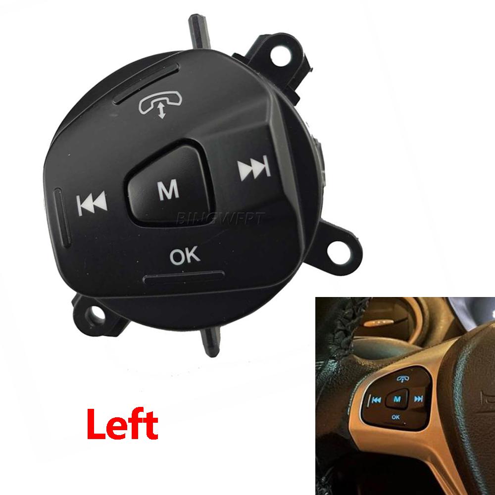 Neuer linker Lenkrad-Bedientasten-Schalter mit Hintergrundbeleuchtung für Ford Fiesta Mk7 Mk8 ST Ecosport 2013-2015
