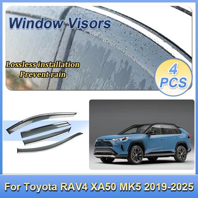 For Toyota RAV4 XA50 MK5 Suzuki Across 2019-2025 Window Door Visor Vent Awning Sun Rain Wind Guard Cover Deflector Accessories