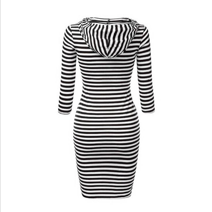 2026 Autumn/Winter European American Women's Solid Color Hooded Long Sleeve Dress