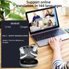 AI Intelligent Translator Earbuds Bluetooth-Compatible 5.4 Translator Headset Open Ear Wireless Headphones for Running Workout
