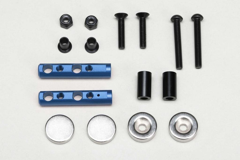 Yokomo Magnetic Rear Body Mount (Blue) Universal ZS-016MGRBL