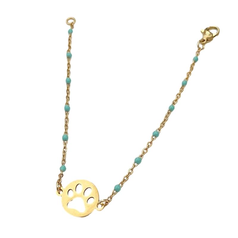 Dainty Bohemia Cat Claw Charm Handchain Elegant Cat Paw Wristband Jewelry Gift