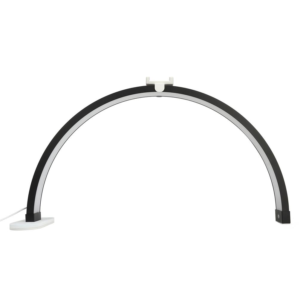 29.5in Half Moon Nail Desk Lamp 40W 3200‑5600K 2000LM Button Control Manicure Desk Lamp for Nail Eyelash Extension