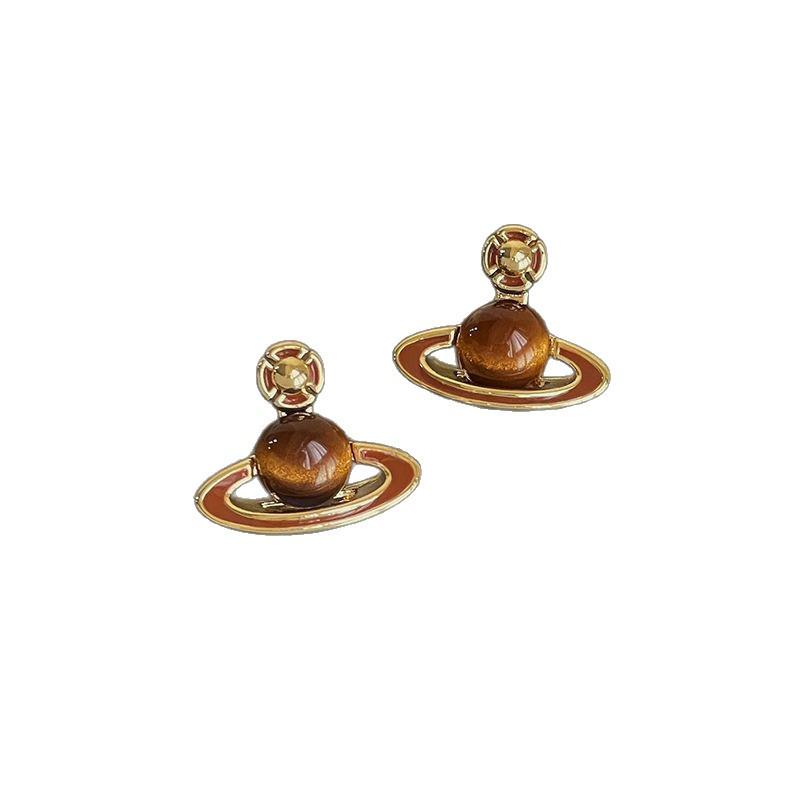 Y2K Retro Planet Mückenabwehrspulen-Ohrringe: Elegante & Einzigartige Damen-Ohrclips