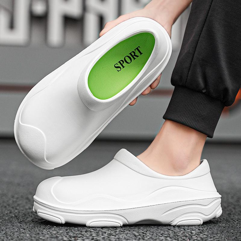 Kuchařské boty Pánské Jarní Vodotěsné Protiskluzové Kuchyňské Černé Pracovní Ochrana Práce