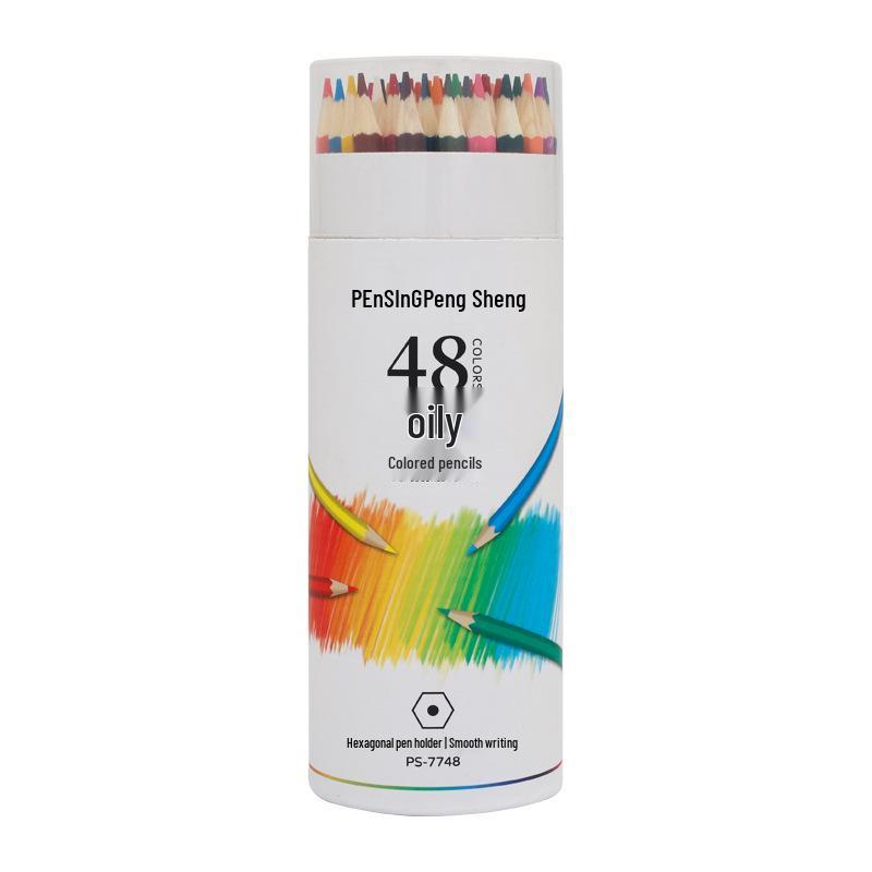 

Pengsheng 72-Color Hexagonal Barrel Colored Pencils & 48-Color Oil-Based Pencils Set Colored Pencils