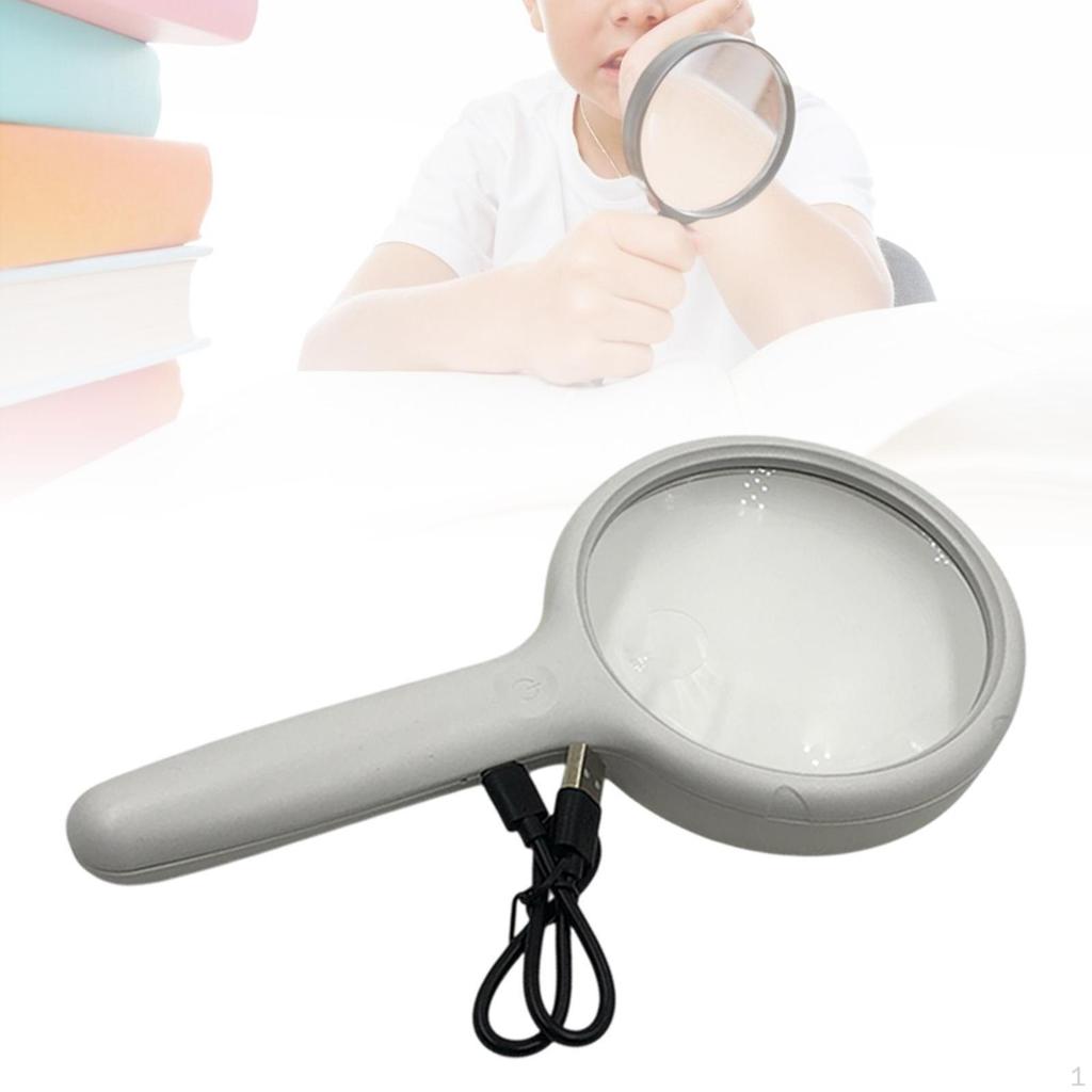 Magnifying Glass Adjustable Acrylic Lens Book Reading Aid Magnifier for Newspaper