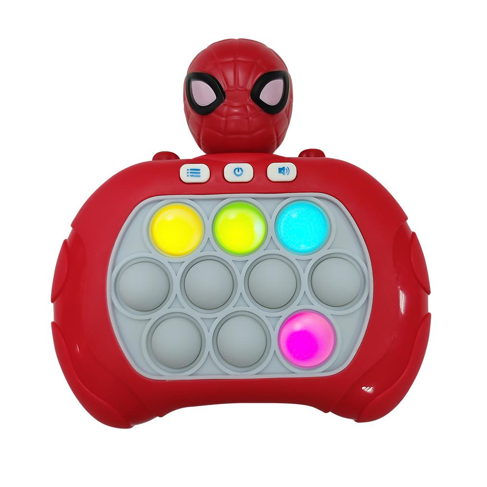 2026 Spider-Man Quick Push Game Pop Up Fidget Bubble Electronic Pop it Pro Game Lightweight Anti-Stress Toy Adult Children Gift