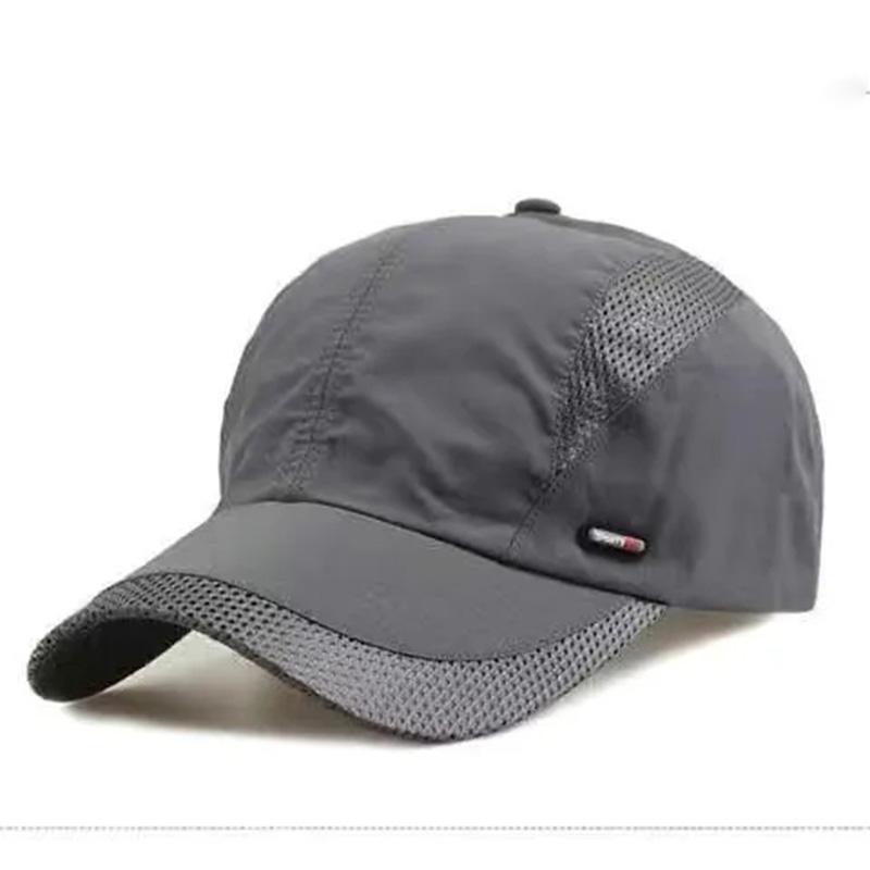 Spring and Summer Men's Hat Baseball Cap Men's Mesh Peaked Cap Sports Sun Hat Quick-drying Sun Hat Outdoor