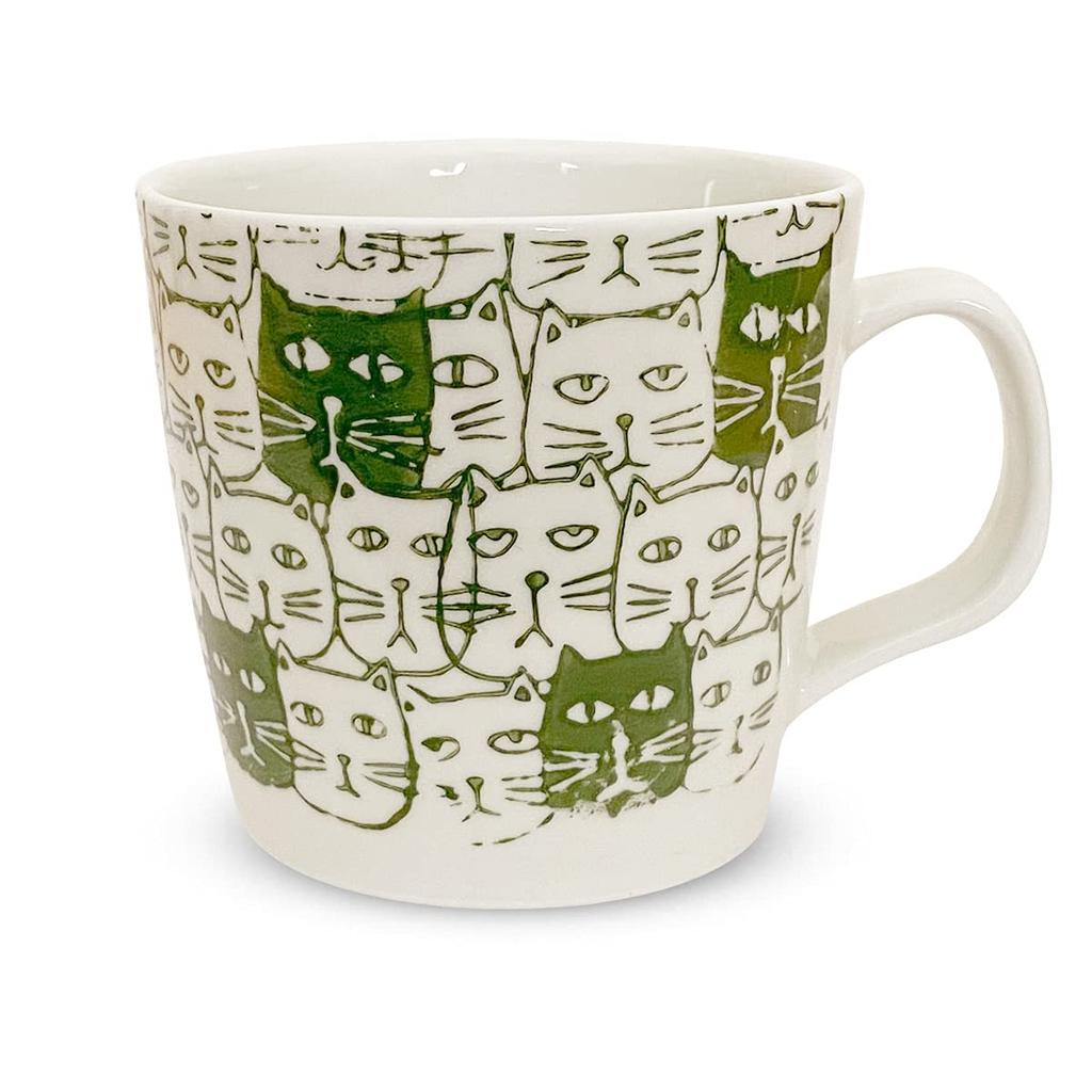 Shaved Ice Cats Diameter X 11cm Diameter X 8cm Dishwasher Hasami Made In Japan J-kitchens Container, Design, Green, 8.5cm Height, Safe, Ware,