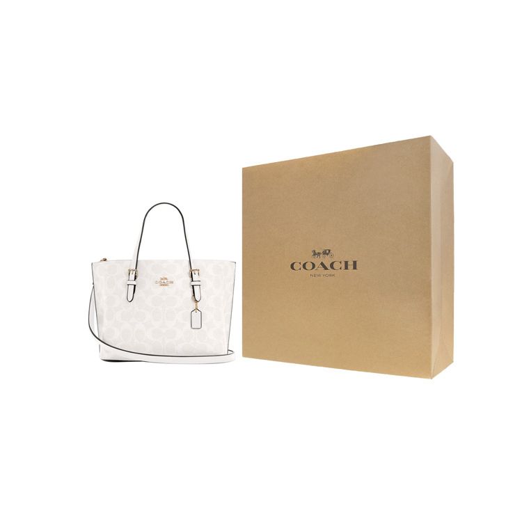 Coach Mollie Classic Allover Print Tote Bag Shopping Bag Shoulder Crossbody Bag Canvas And Leather Handbag 25 Women Tote C4250-IMRFF