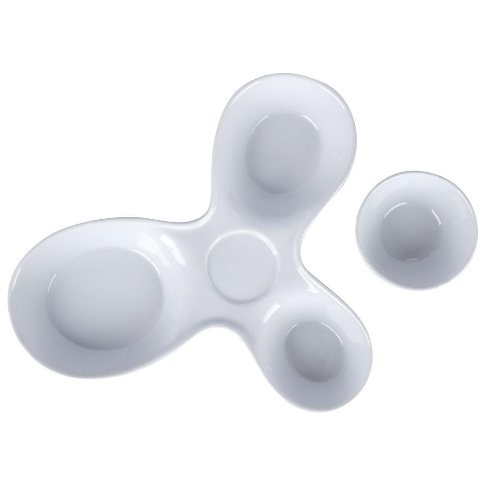 Appetizer Plate for Dips, Sauces, and Snacks Appetizer Bowls