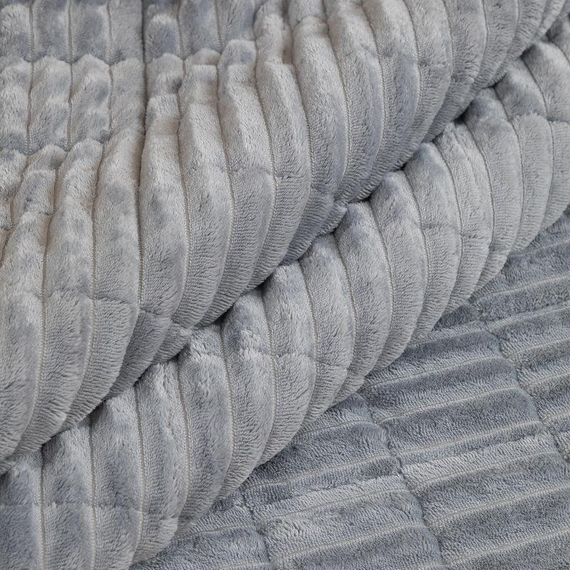 High Gram Weight Rabbit Velvet Sofa Cushion, Thickened Plush Seat Cushion In Winter, Non-Slip Leather Sofa Cover, New Cover In Autumn And Winter