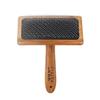 Pet Grooming Solid Wood Dog and Cat Brush, Stainless Steel Combs for Hair Knot Opening, Pet Hair Remover and Massage
