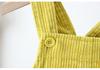 Korean Kids' Corduroy Overalls with Crotch Opening (0-3 Years) - 2026 New Style