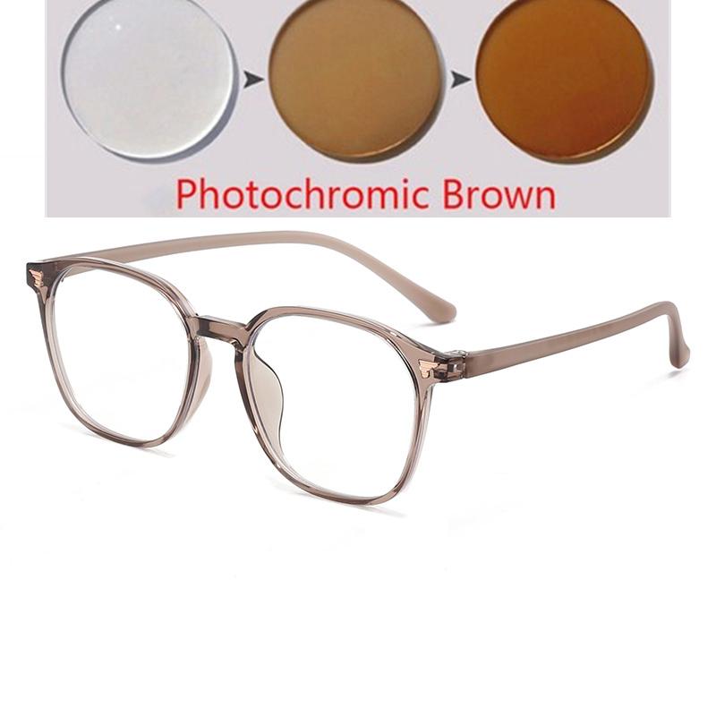 0 -0.5 -0.75 To -6.0 Polygon Nearsighted Glasses For Women  Blue Light Blocking Student Shortsighted Prescription Eyeglasses