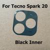 For Tecno Spark 20 Back Camera Glass Rear Lens Cover With Frame Cover Holder Replacement KJ5 KJ5n