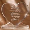 Heart-Shaped Ornament with Inspirational Quote - "Because Someone We Love Is In Heaven", Birthdays, Anniversaries, Valentine'S Day, Heart Decor, Home