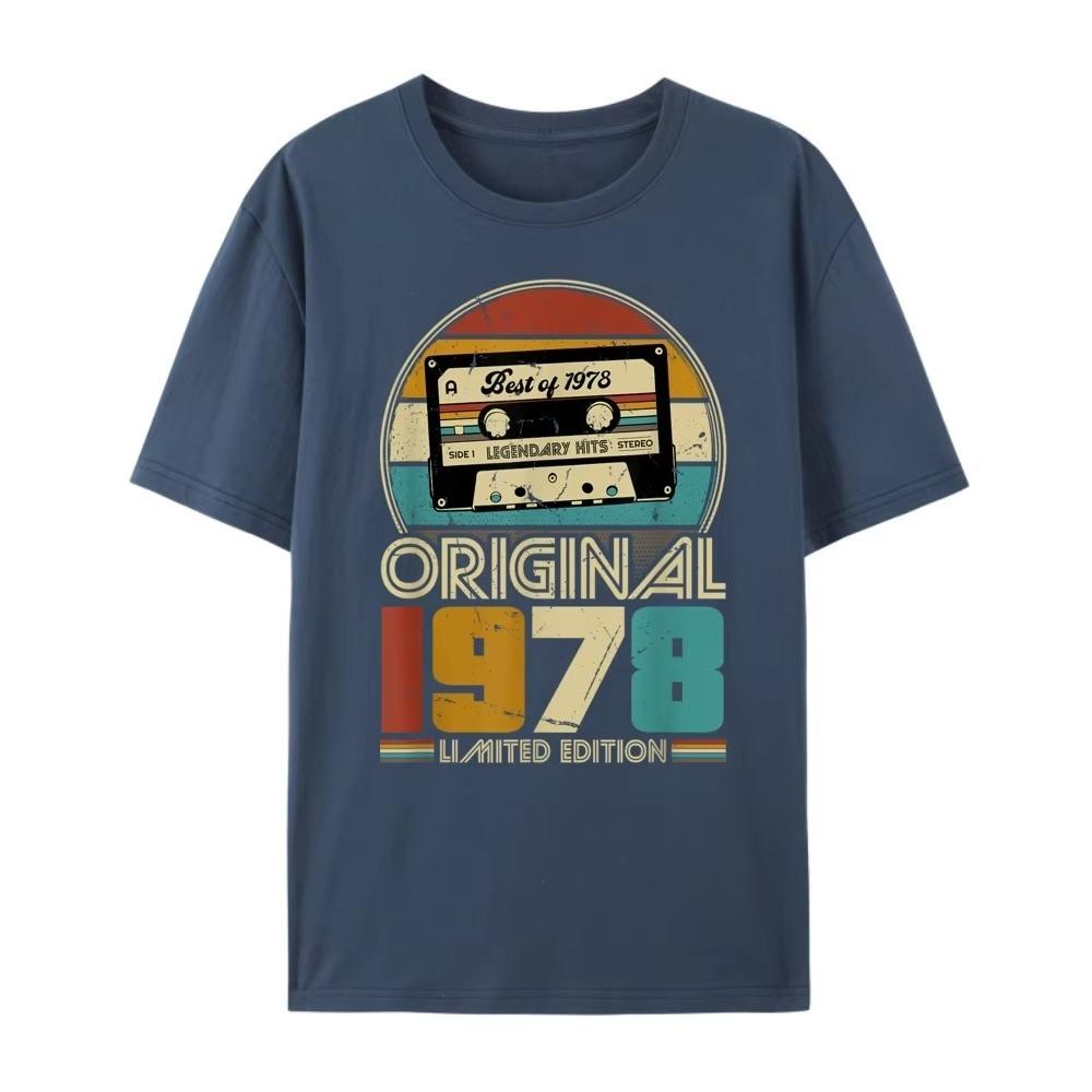 Limited Edition 1978 Tee Vintage Cassette Tape Design Original Retro Music Shirt Gift for Music Nostalgia Lovers