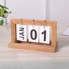 1pc Wooden Calendar,Yearly Desk Calendar Decoration, DIY Wooden Calendar, Creative Year-Round Decoration for Home and Office