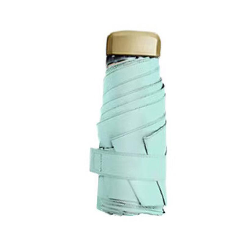 Mini Folding Umbrella 6-Folding Anti UV Portable Parasoles Lightweight Pocket Sun Shade Rain Umbrella for Women