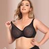 Soutien-gorge sexy européen et américain ultra-fin transparent grande taille sous-vêtement