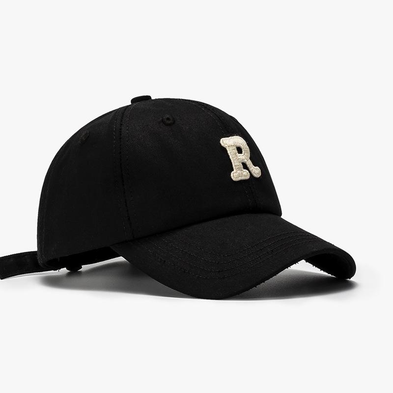 Summer Letter Women's Outdoor Curved Eave Soft Top Baseball Cap Fashionable Simple Sun Shading Sun Protection Duckbill Cap Men