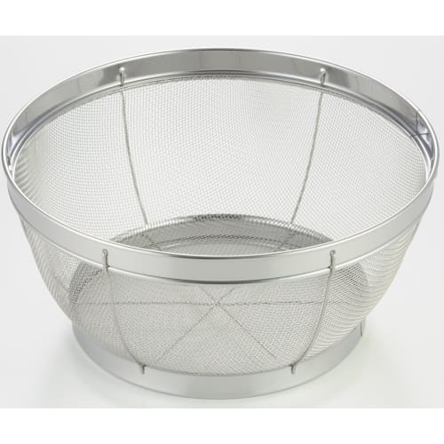Yoshikawa Stainless Steel Colander, 3-Piece Set (15, 19, and 25cm), Mizureed, Tsubame-Sanjo, Made in Japan, SH6999
