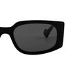 Gucci GG Temples Logo Plastic Square Sunglasses Women's Black