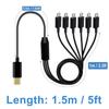 50cm8150cm USB C Splitterkabel Micro-USB Typ C Stecker Ladekabel Android