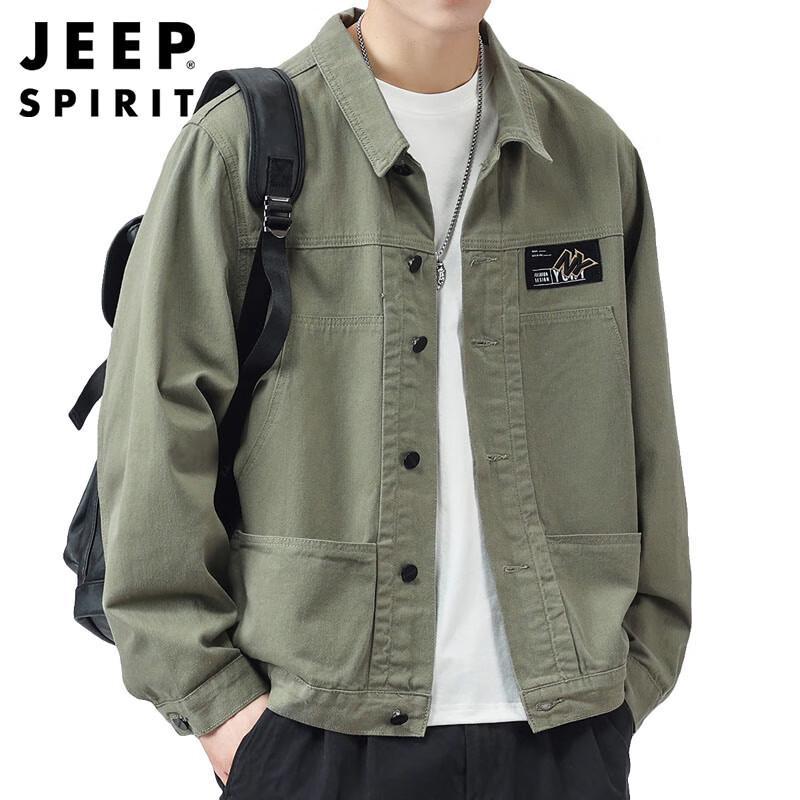 

JEEP SPIRIT Men s Autumn/Winter Casual Lapel Workwear Jacket XL