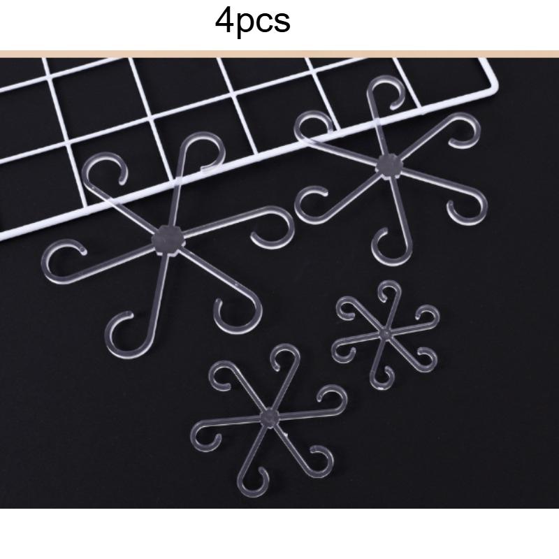 4pcs Plant Anti-Toppling Support Pole Green Plant Fixator Flower Hydroponic Folding Fixed Support Vegetation decoration plant