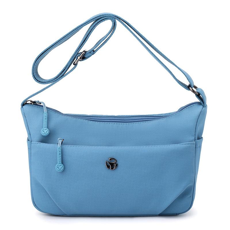 Women's Shoulder Bag Nylon Small Bag Lightweight Crossbody Bag Solid Color Mother Bag
