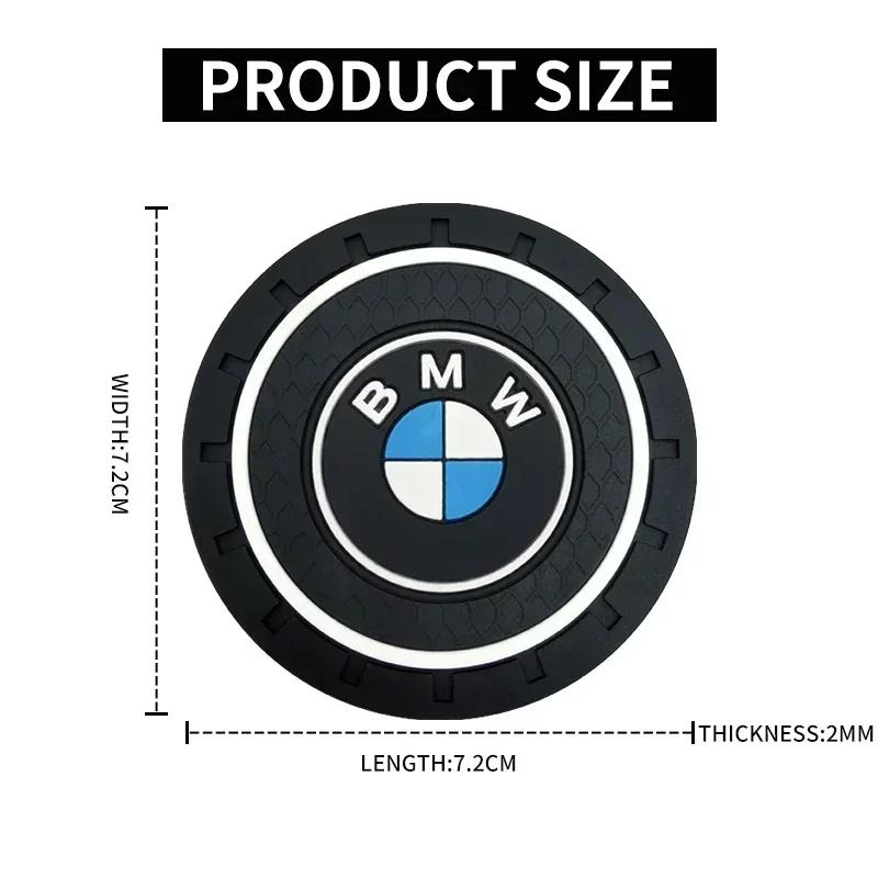 2 szt. Samochodowa Mata Antypoślizgowa do Uchwytu na Kubek Wodny Uchwyt na Butelkę z Napojem Mata Do bmw e46 e39 e90 e60 e30 f10 f11 f20 f30 g20 g30 x1 x3 x5 z4