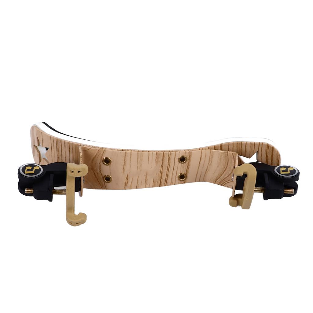 Violin Shoulder Rest Collapsible Height Adjustable Ergonomic Violin Shoulder Support for 1 2 Wood Grain