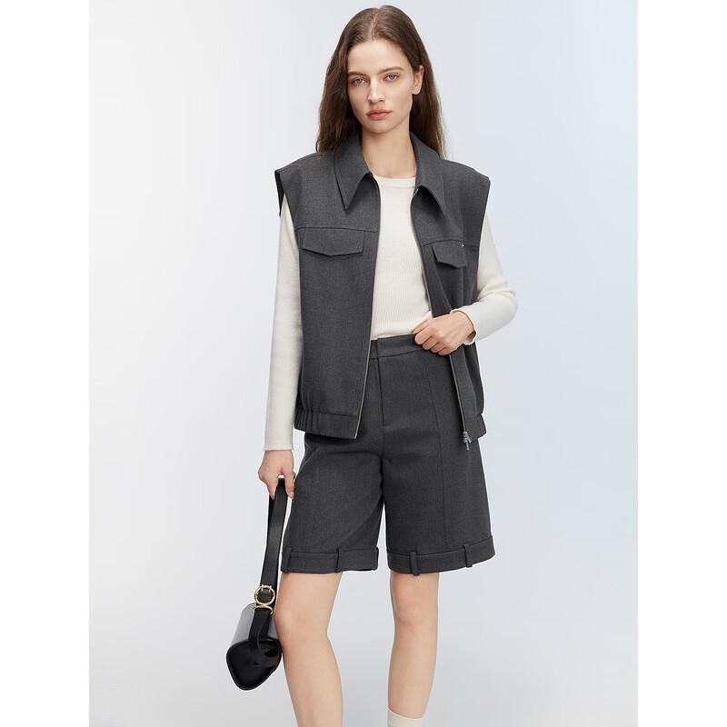 ELLE Women s Sleeveless Casual Vest M