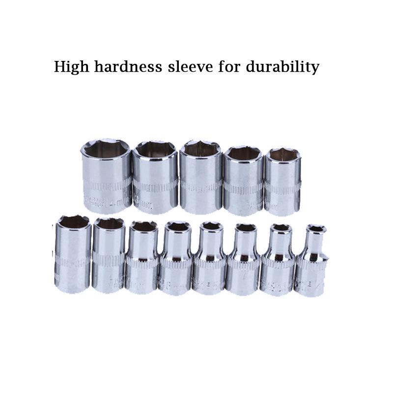 46 Pcs/Set Multifunctionl Ratchet Wrench Set Professional Mechanic Repair Tools Combination Kit with Carry Case for Auto Repair