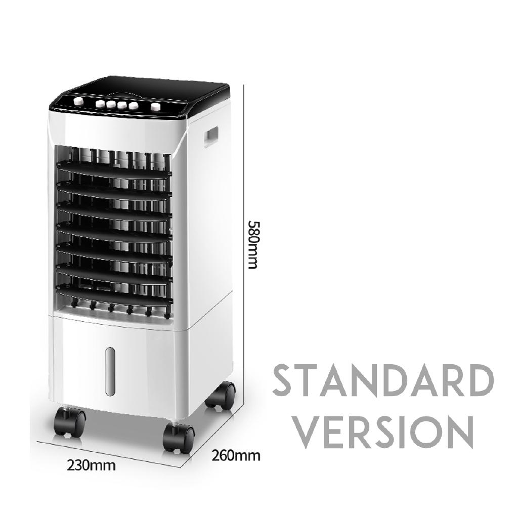 10L Tank Home Water Mobile Portable Air Conditioning Fan Humidifier Cooler ,Sleep Timer, 220V 65W, Bedroom Living Room Office