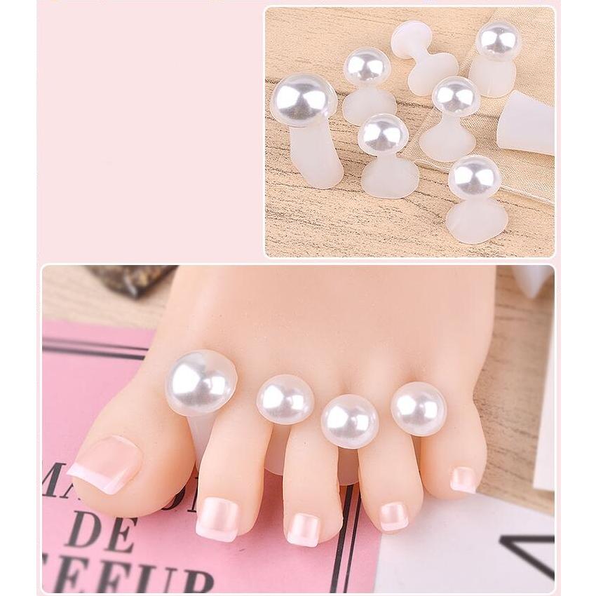 

8 шт./упак. мягкий силиконовый разделитель пальцев ног инструмент для дизайна ногтей Дейзи Стразы в форме сердца