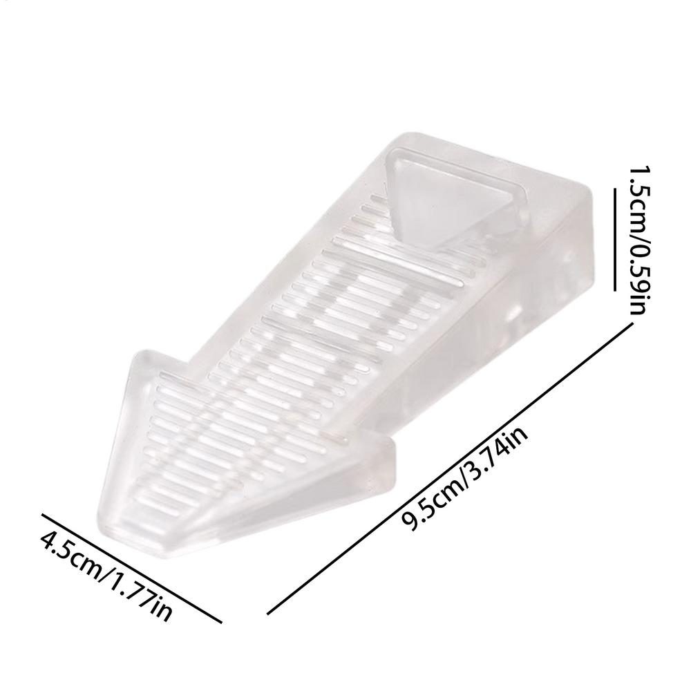 Door Stopper Bottom of Door Anti Slip Rubber Door Stop Wedge Reusable Security Stopper for All Floor Types Home Office