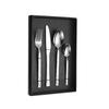 Abay Steinkorn Edelstahl 2 x 4-teiliges Besteckset