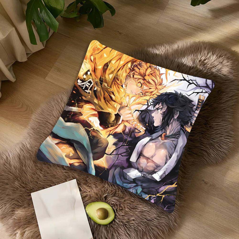 New Movie Popular D-DEMONS Cool S-LAYER Anime Pillow Case Toon Gift Cushion Cover Bedroom Home Sofa Chair Seat Decor Pillow Case