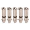 5Pcs Metal Emergency Survival Whistle Stainless Steel Outdoor Whistle for Coach Referee Police Security School