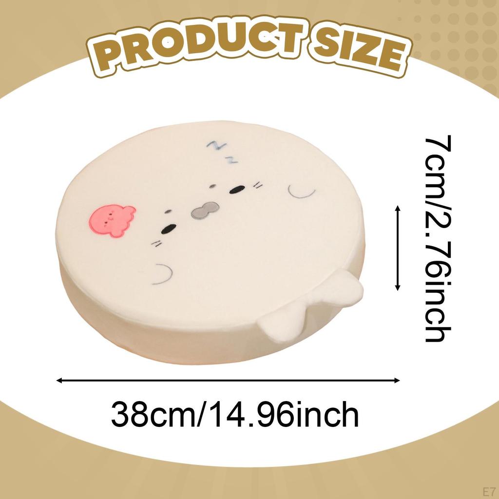 Memory Foam Seat Cushion Cartoon Floor Pouf Mat Soft Seal Design Stool Kitchen Chair Pad for