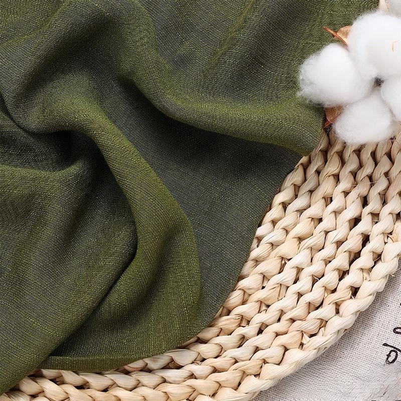 100/300/500cm Cotton Linen Fabric Thin Breathable For DIY Sewing Dress Shirt Clothing Fabrics Curtain Tablecloths Material