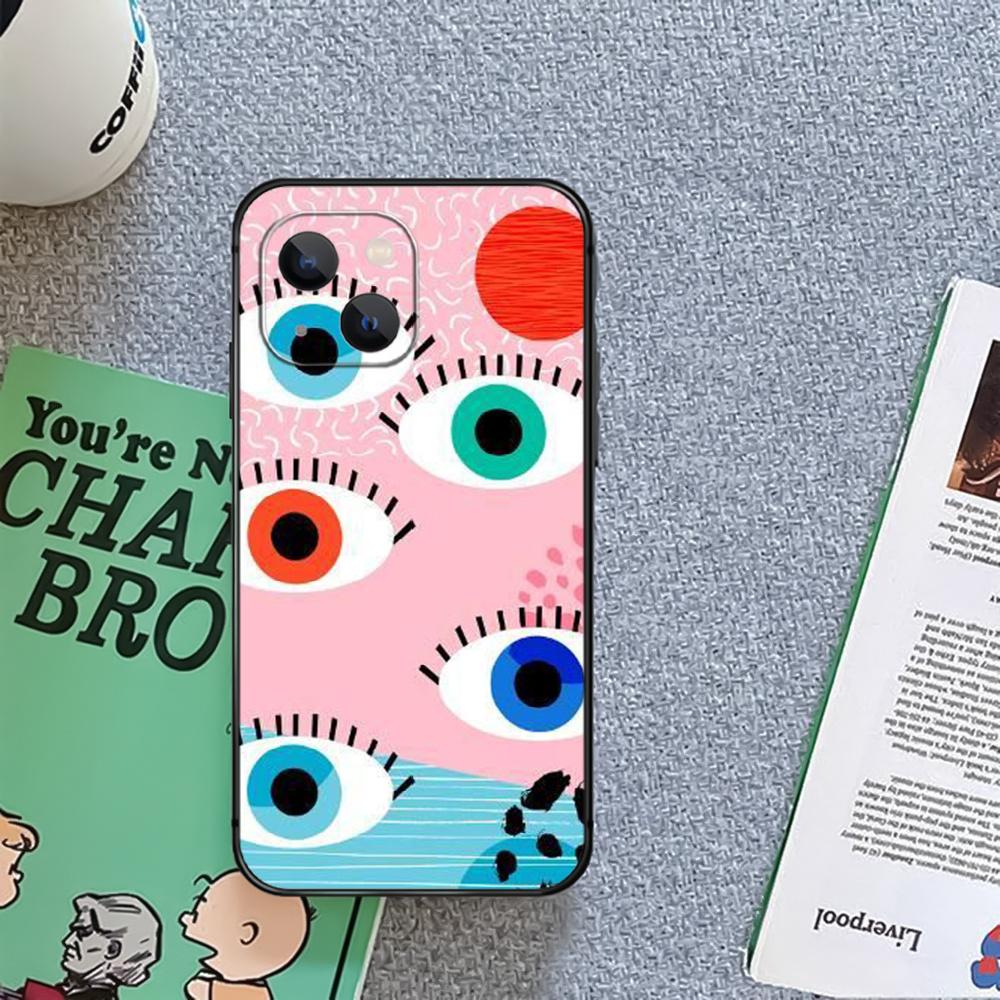 Evil Eye Pattern Art Phone Case Cover Coque For Iphone Xiaomi Mi Samsung Galaxy Redmi Note A S 11 12 13 14 15 22 23 24 5G Pro Plus Max Fe Ultra