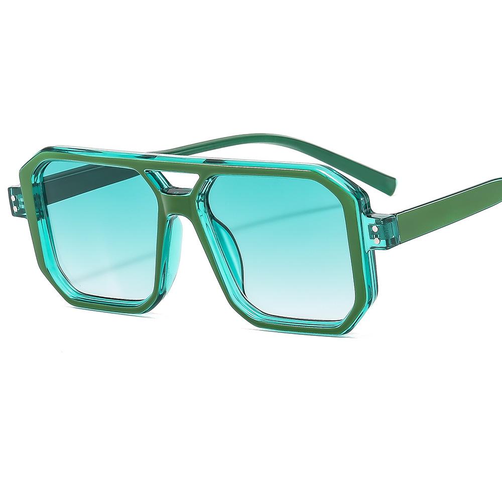 New Trendy Candy Color Punk Women Fashion Sunglasses Vintage Men Retro Black Yellow Gradient Female square Shades